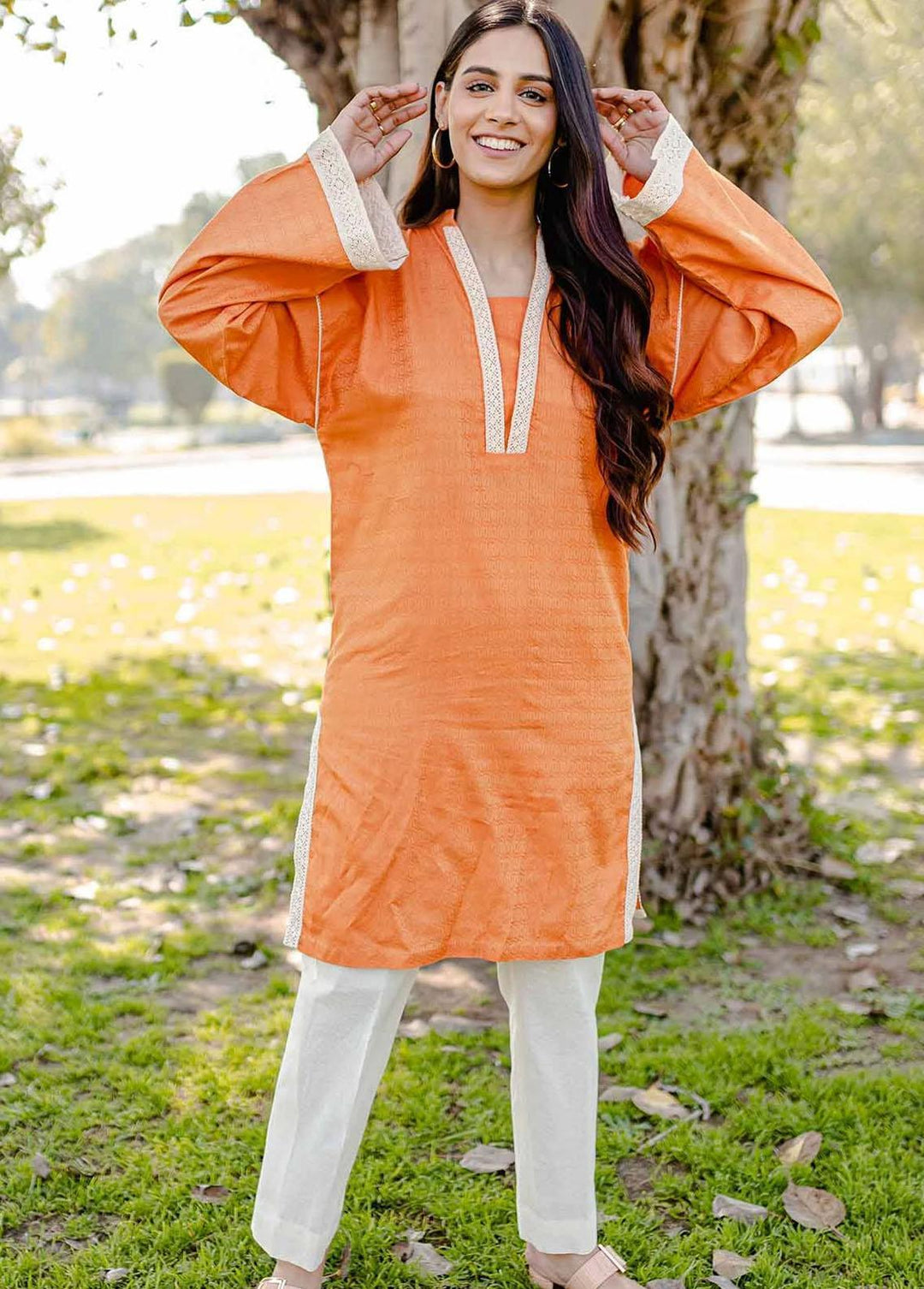 Arz Pret Embroidered Lawn Kurti ARZ22S SS08 Dahlia