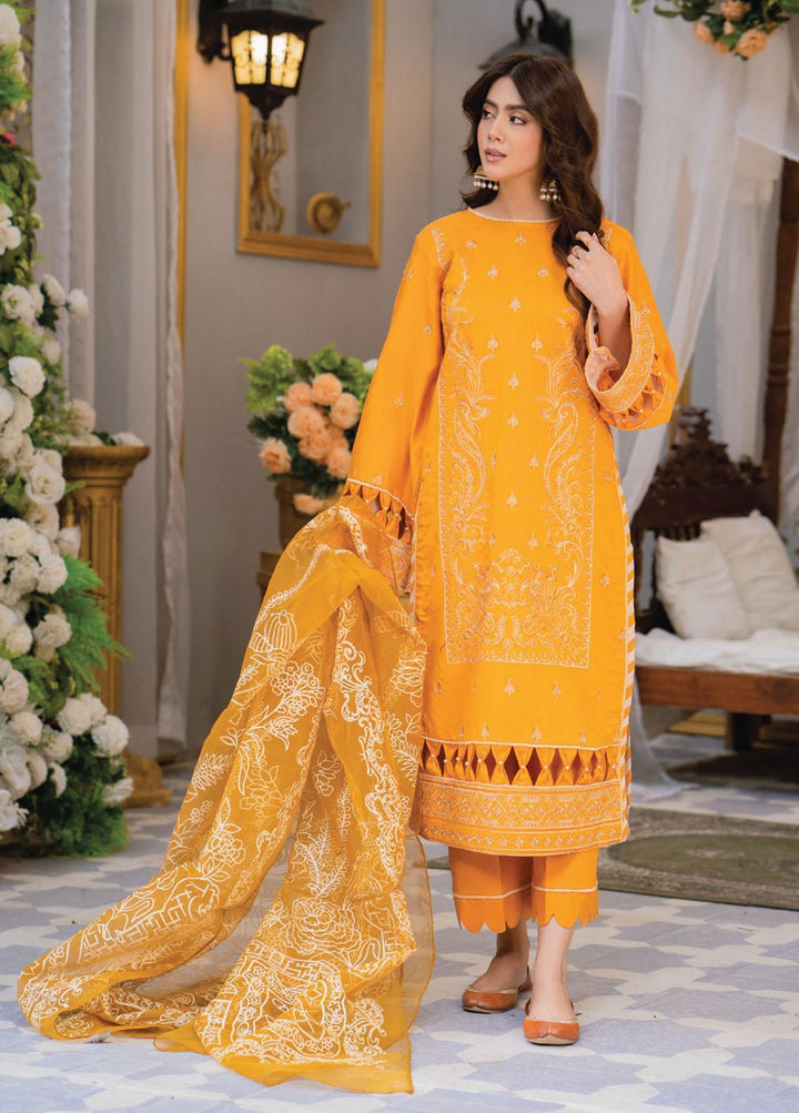 Arzoo by Humdum Embroidered Lawn Suits Unstitched 3 Piece HD23A 03 - Summer Collection