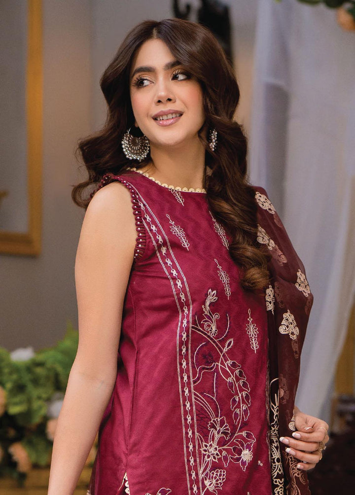 Arzoo by Humdum Embroidered Lawn Suits Unstitched 3 Piece HD23A 09 - Summer Collection