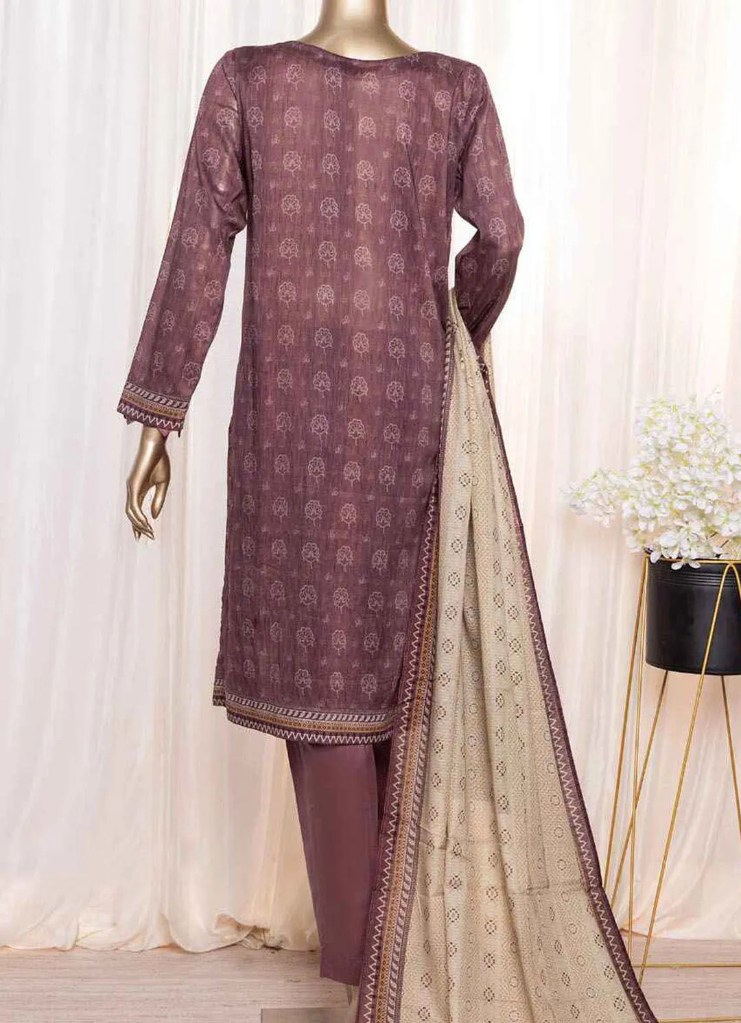 Asasa By HZ Textile Embroidered Lawn Suit Unstitched 3 Piece HZ24A AEL-87 Vol-05 - Summer Collection