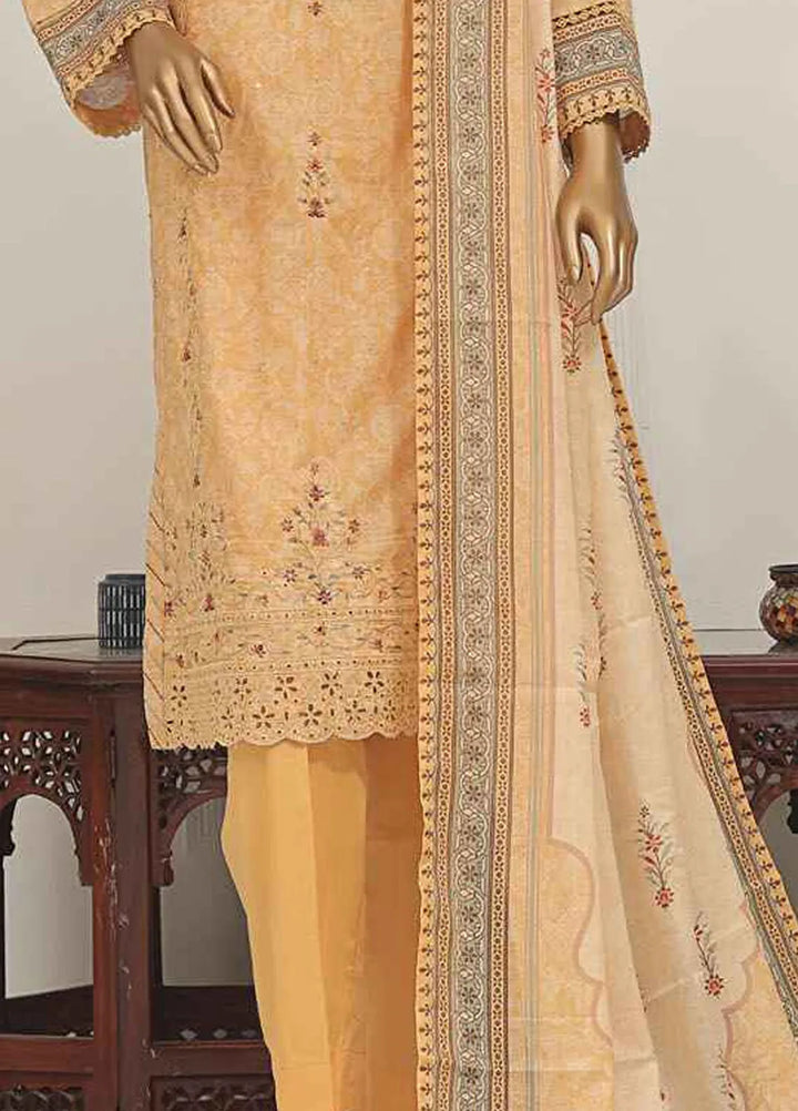 Asasa by HZ Textiles Embroidered Lawn Suits Unstitched 3 Piece HZ25AE AEL-233 - Summer Collection