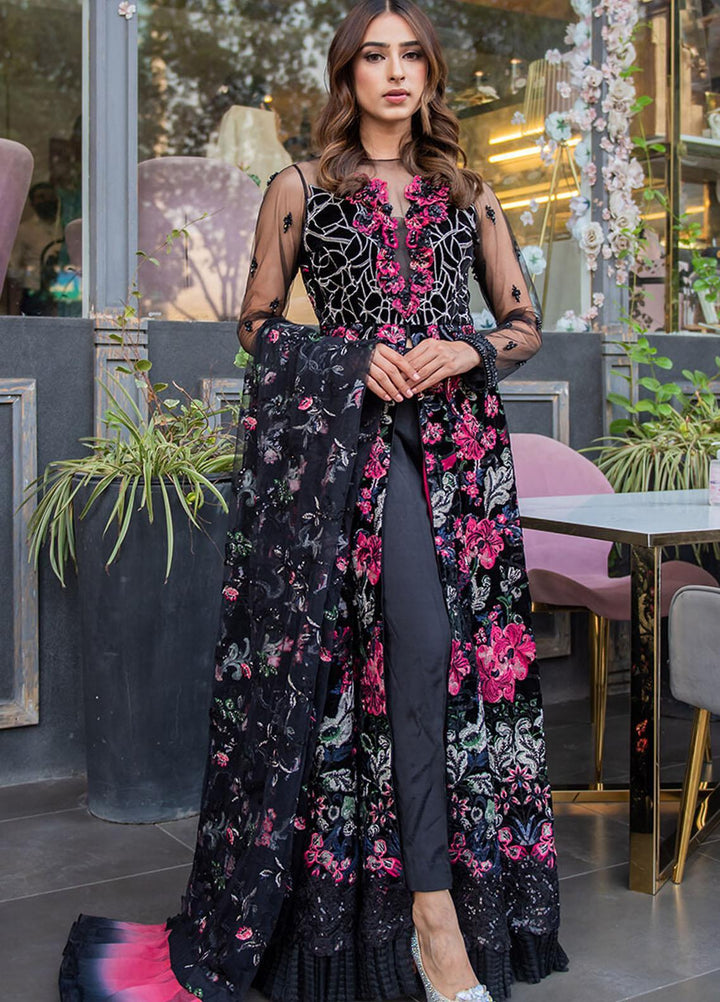 Asifa & Nabeel Embriodered Velvet Suits Unstitched 3 Piece AN21AI FM-03 TABBIR - Luxury Formals Collection