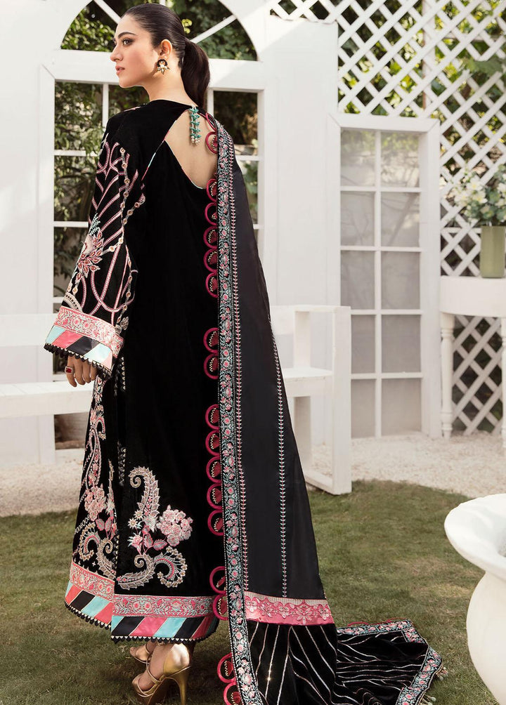 Asifa & Nabeel Embroidered Velvet Suits Unstitched 3 Piece AN22V VC-01 - Luxury Collection
