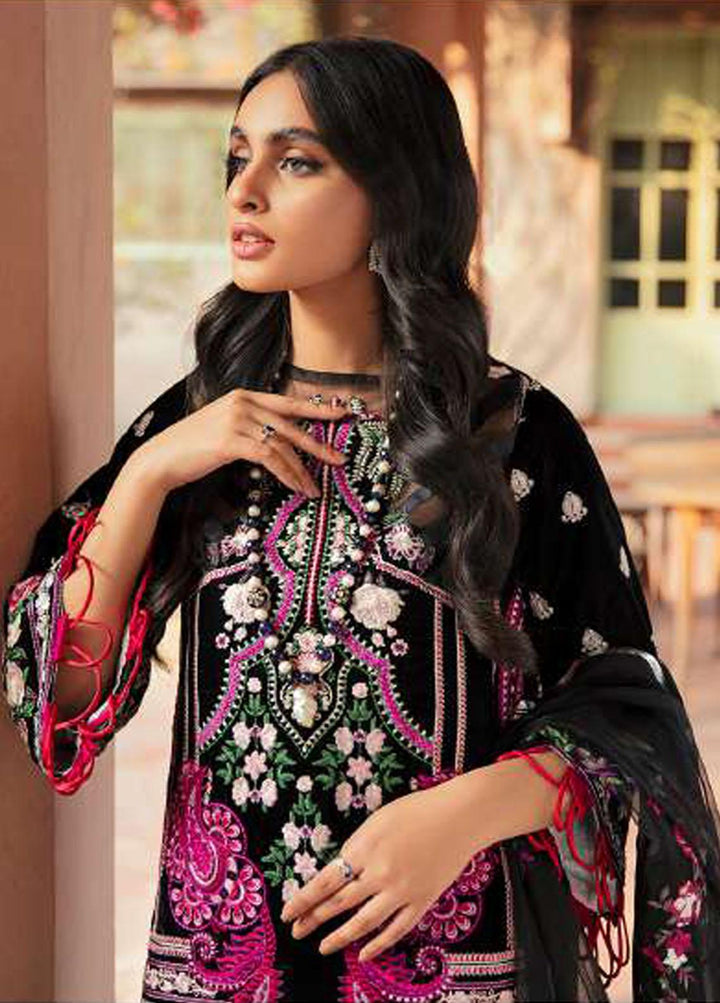 Asifa & Nabeel Embroidered Velvet Suits Unstitched 3 Piece AN21W WC-01 - Winter Collection