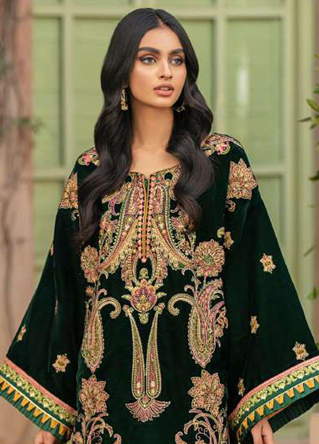Asifa & Nabeel Embroidered Velvet Suits Unstitched 3 Piece AN21W WC-03 - Winter Collection