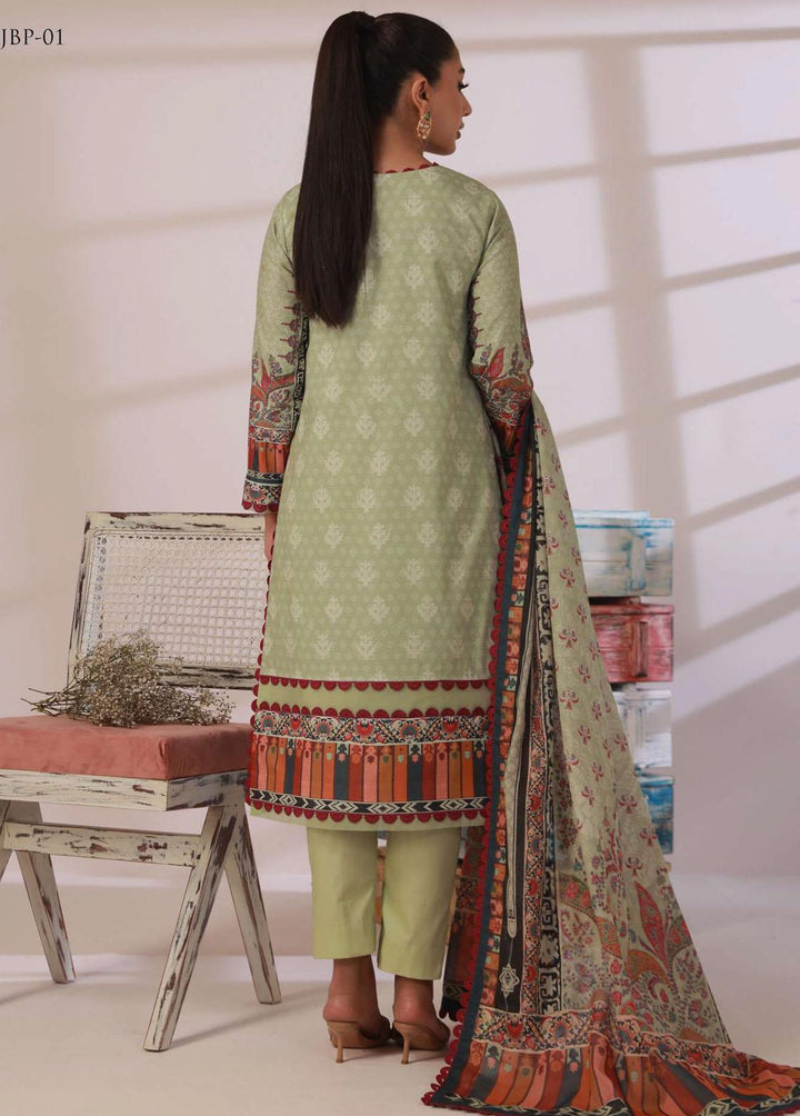 Asim Jofa Embroidered Cambric Suits Unstitched 3 Piece AJ23BP AJBP-01 - Summer Collection