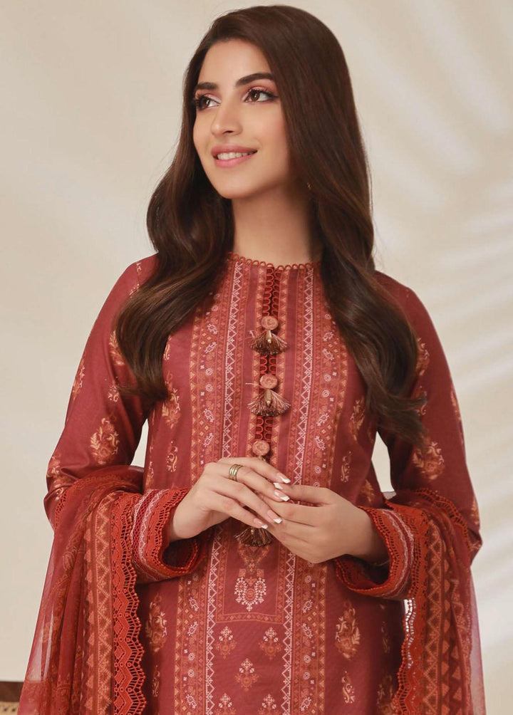 Asim Jofa Embroidered Cambric Suits Unstitched 3 Piece AJ23BP AJBP-03 - Summer Collection