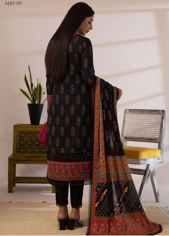 Asim Jofa Embroidered Cambric Suits Unstitched 3 Piece AJ23BP AJBP-09 - Summer Collection