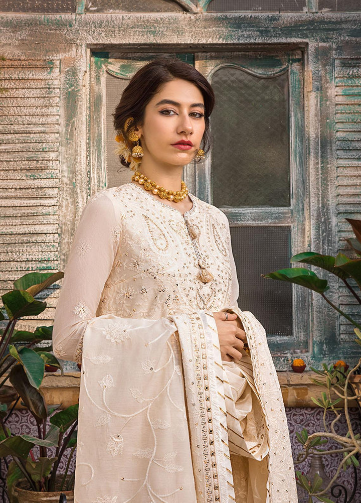 Asim Jofa Embroidered Lawn Suits Unstitched 3 Piece AJ23EL AJLR-07 - Luxury Lawn Collection