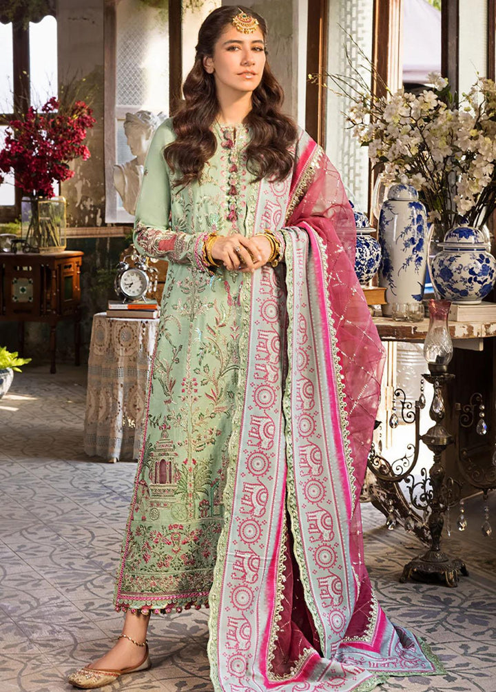 Asim Jofa Embroidered Lawn Suits Unstitched 3 Piece AJ23EL AJLR-10 - Luxury Lawn Collection