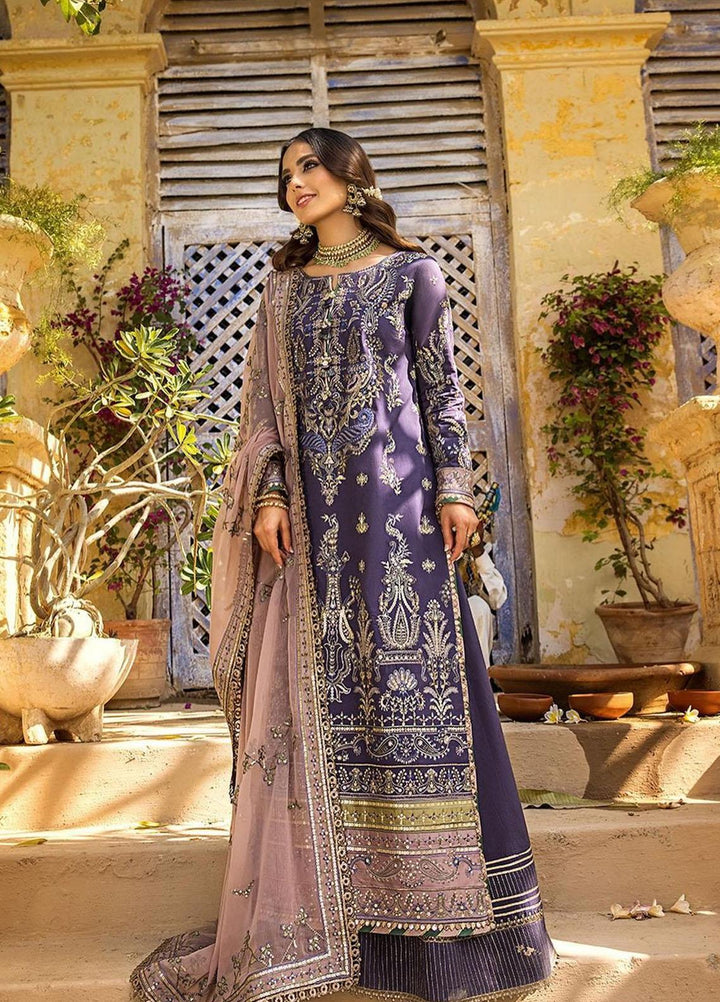 Asim Jofa Embroidered Lawn Suits Unstitched 3 Piece AJ23EL AJLR-16 - Luxury Lawn Collection