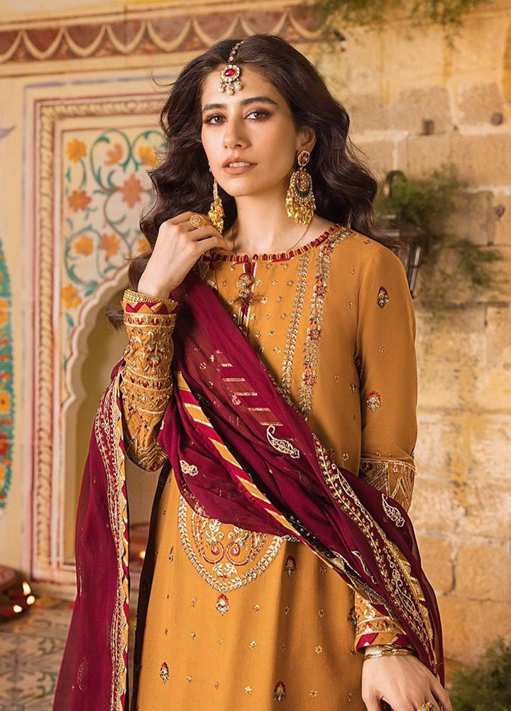 Asim Jofa Embroidered Lawn Suits Unstitched 3 Piece AJ23EL AJLR-20 - Luxury Lawn Collection