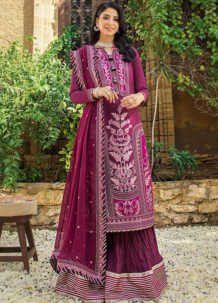 Asim Jofa Embroidered Lawn Suits Unstitched 3 Piece AJ23EL AJLR-21 - Luxury Lawn Collection