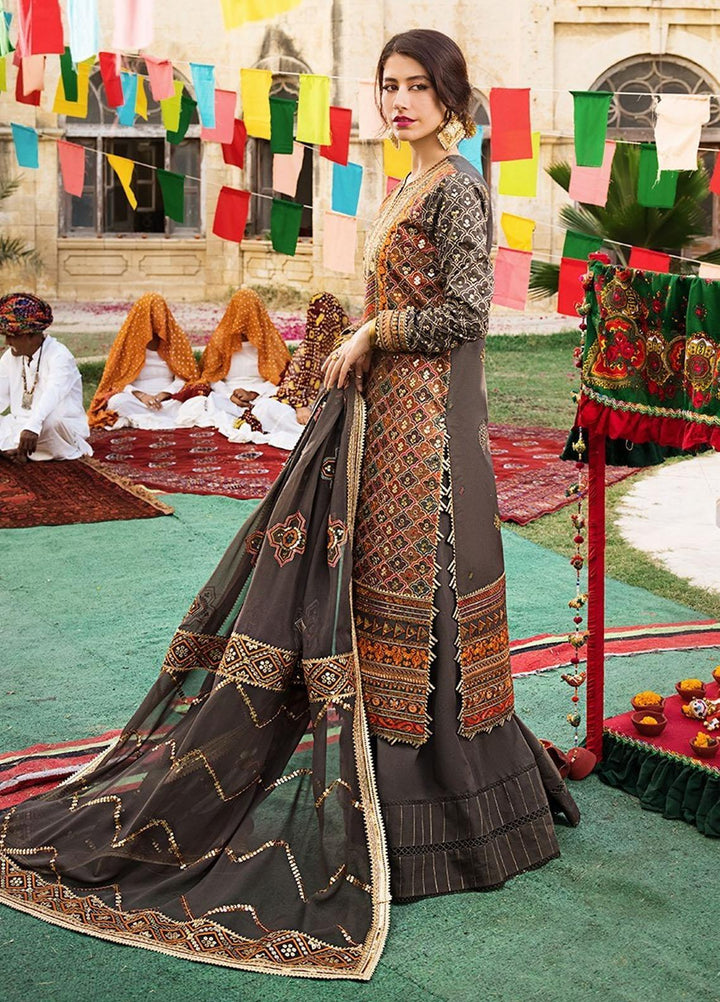 Asim Jofa Embroidered Lawn Suits Unstitched 3 Piece AJ23EL AJLR-27 - Luxury Lawn Collection