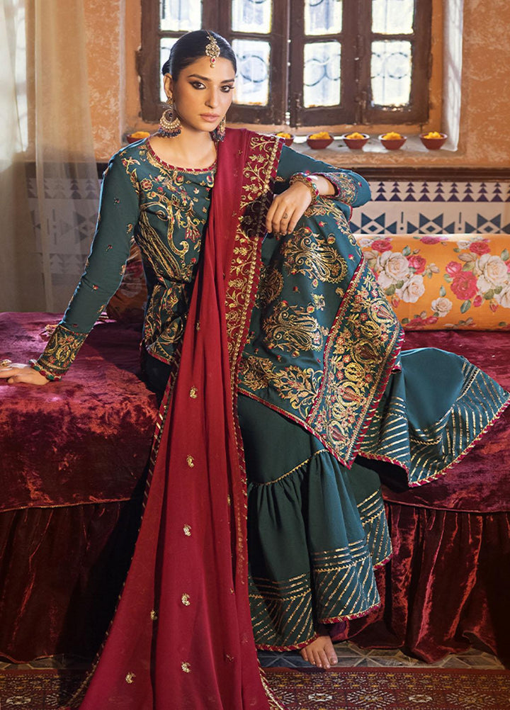 Asim Jofa Embroidered Lawn Suits Unstitched 3 Piece AJ23EL AJLR-28 - Luxury Lawn Collection