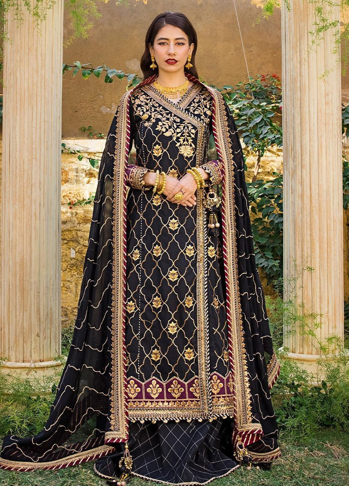 Asim Jofa Embroidered Lawn Suits Unstitched 3 Piece AJ23EL AJLR-29 - Luxury Lawn Collection