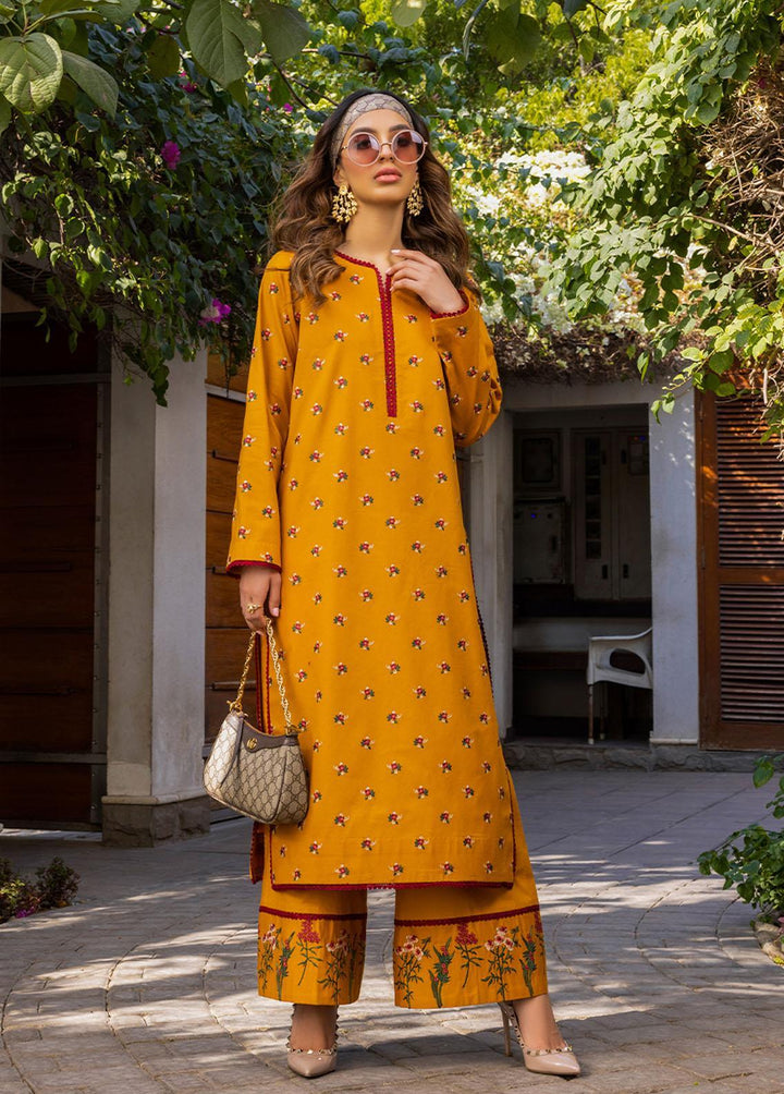 Essential By Asim Jofa Embroidered Cambric Suits Unstitched 2 Piece AJ23EE AJPE-12 - Eid Collection