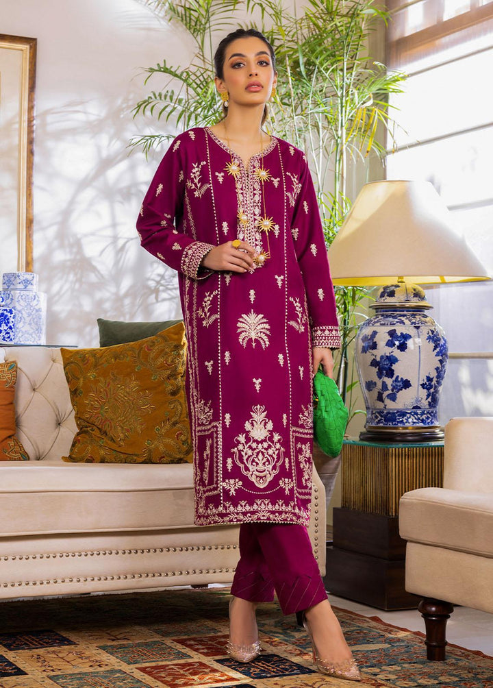 Essential By Asim Jofa Embroidered Cambric Suits Unstitched 2 Piece AJ23EE AJPE-18 - Eid Collection