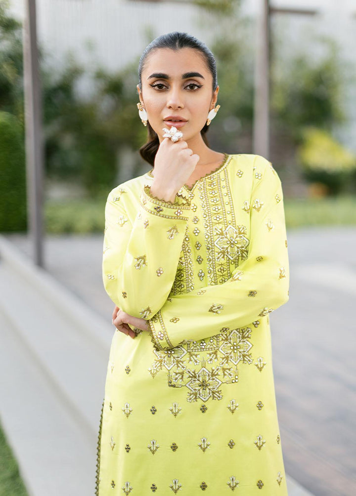 Essential By Asim Jofa Embroidered Cambric  Unstitched Kurti AJ23EE AJPE-20 - Eid Collection