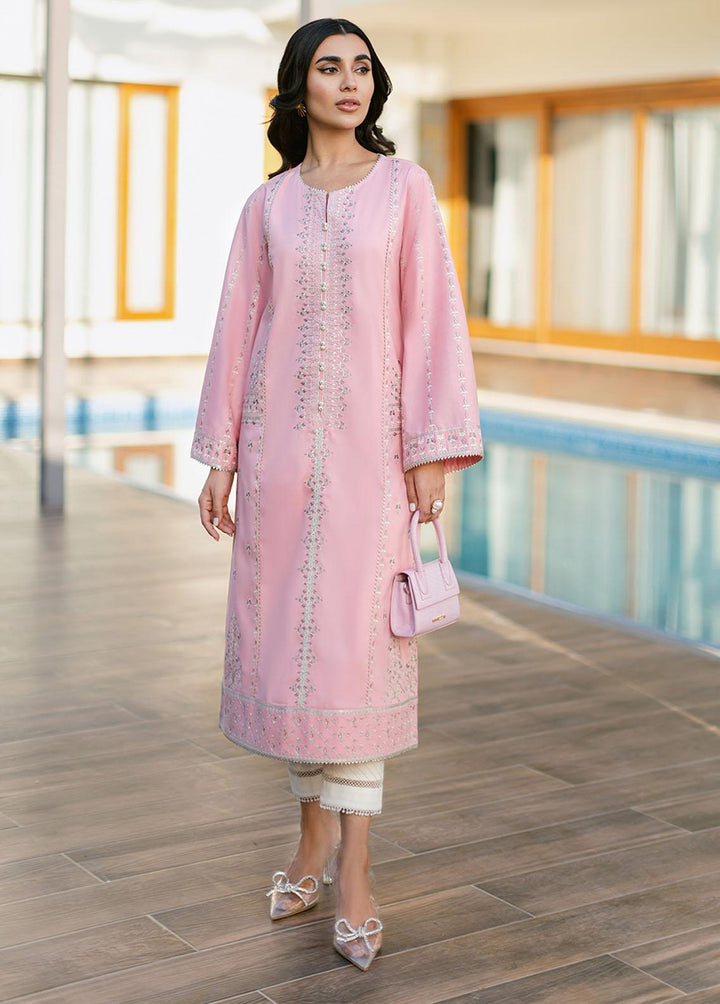 Essential By Asim Jofa Embroidered Cambric  Unstitched Kurti AJ23EE AJPE-26 - Eid Collection