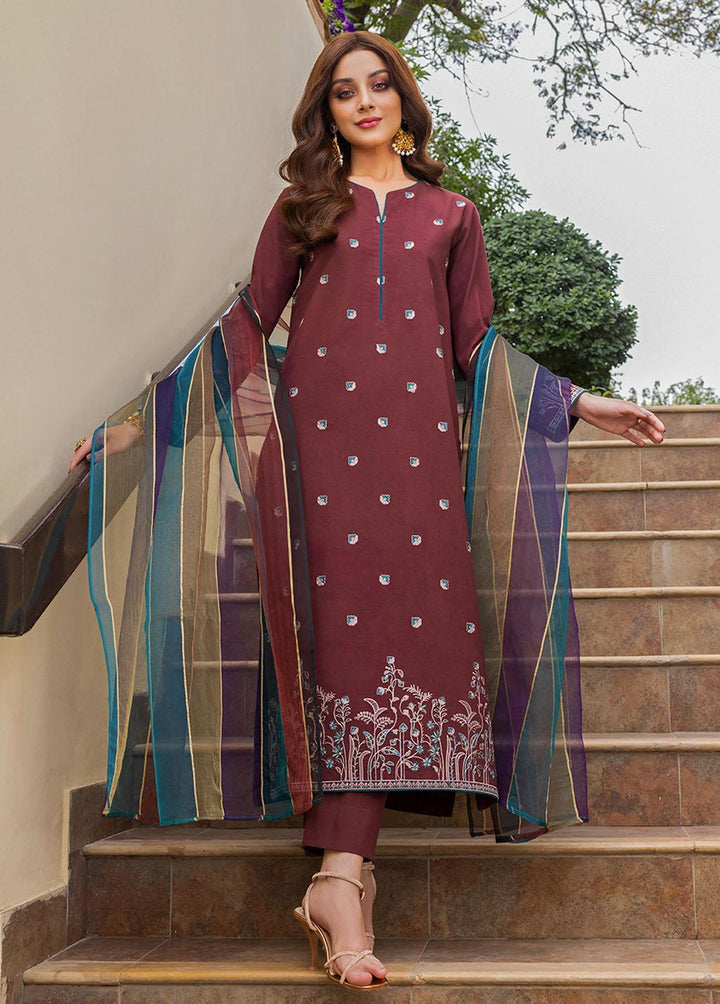 Essential By Asim Jofa Embroidered Cambric Suits Unstitched 2 Piece AJ23EE AJPE-35 - Eid Collection