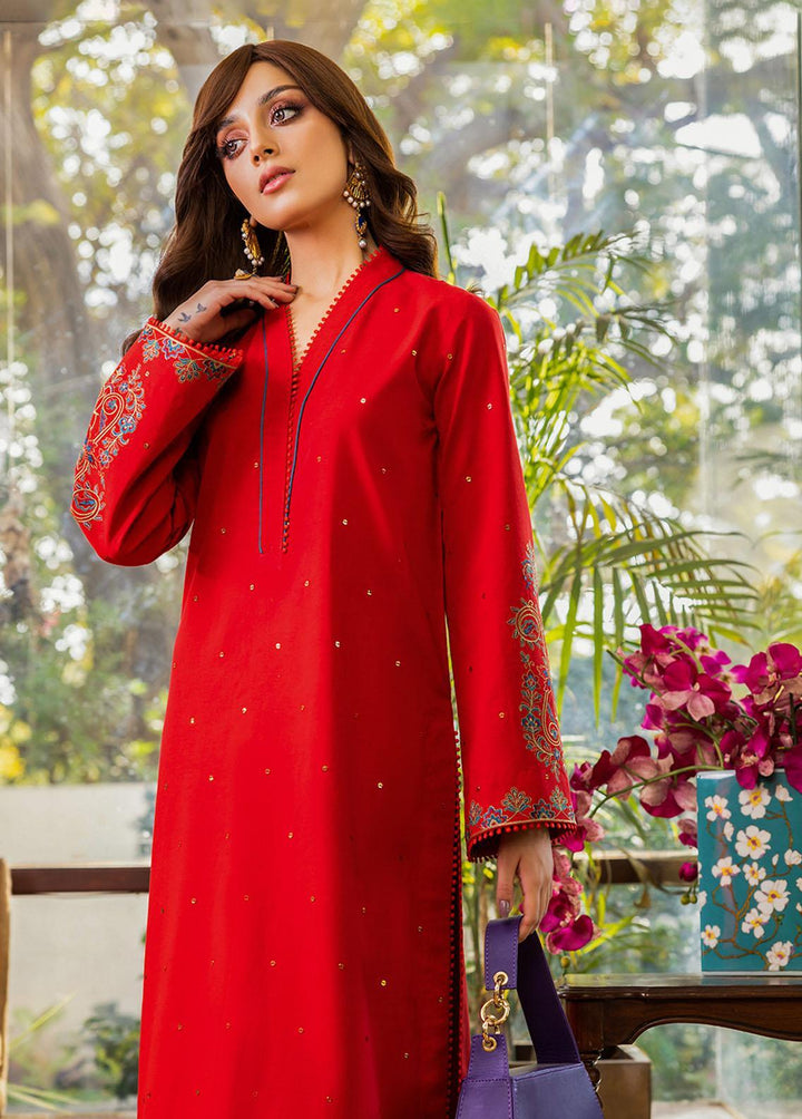 Essential By Asim Jofa Embroidered Cambric Suits Unstitched 2 Piece AJ23EE AJPE-43 - Eid Collection