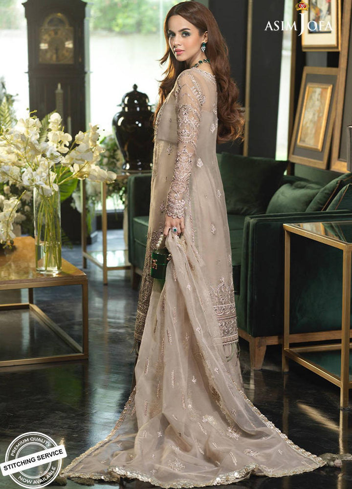 Asim Jofa Embroidered Organza Suits Unstitched 3 Piece AJ21IN AJN-14 - Luxury Formals Collection
