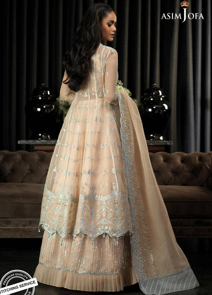 Asim Jofa Embroidered Organza Suits Unstitched 3 Piece AJ21IN AJN-23 - Luxury Formals Collection