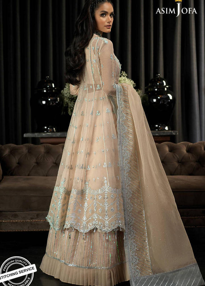 Asim Jofa Embroidered Organza Suits Unstitched 3 Piece AJ21IN AJN-23 - Luxury Formals Collection