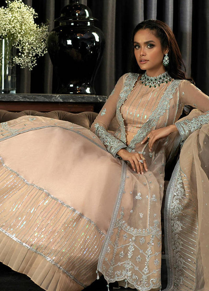 Asim Jofa Embroidered Organza Suits Unstitched 3 Piece AJ21IN AJN-23 - Luxury Formals Collection
