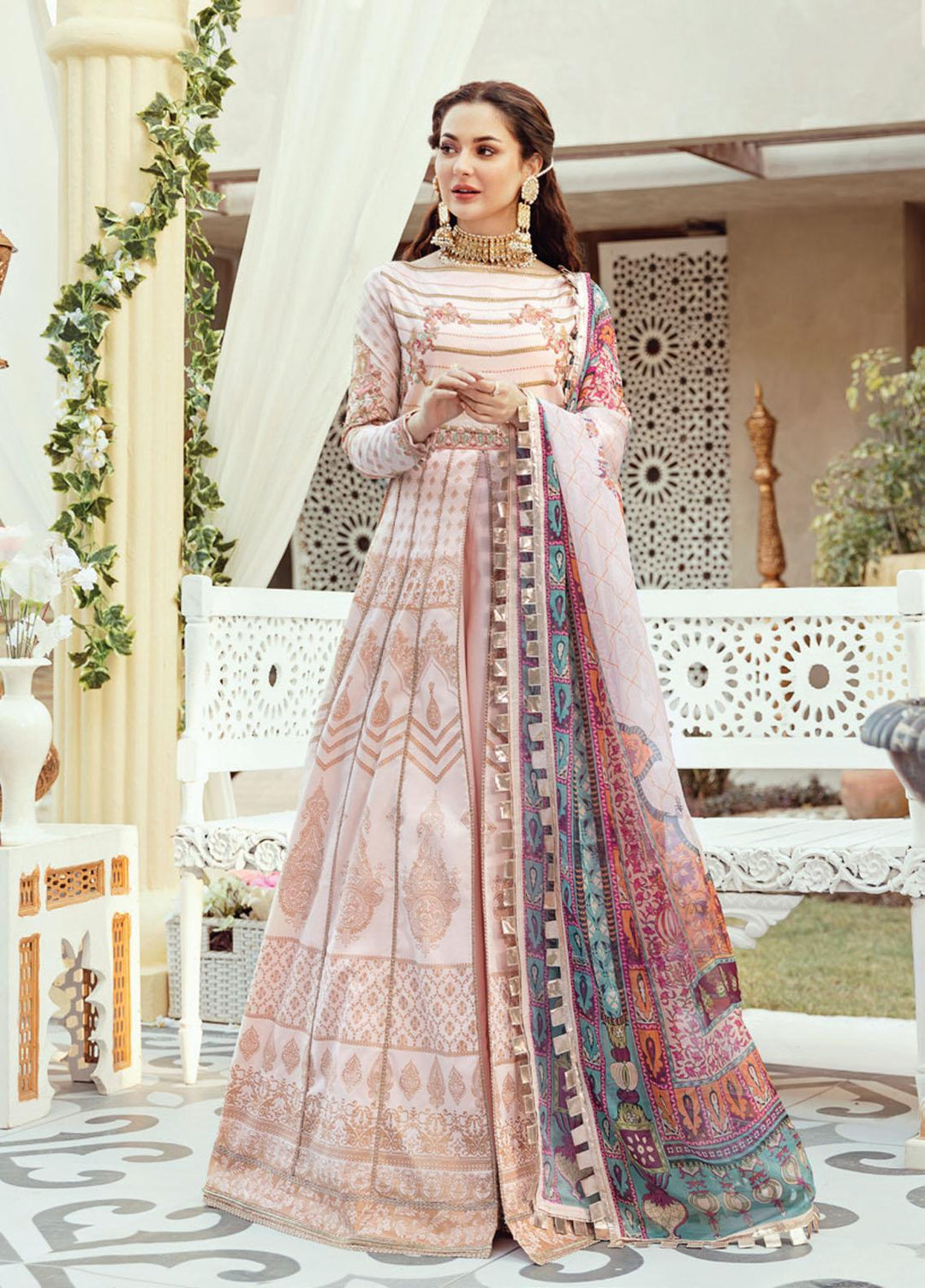 Rabt By Asim Jofa Embroidered Lawn Suits Unstitched 3 Piece AJ21RL 02 - Luxury Collection