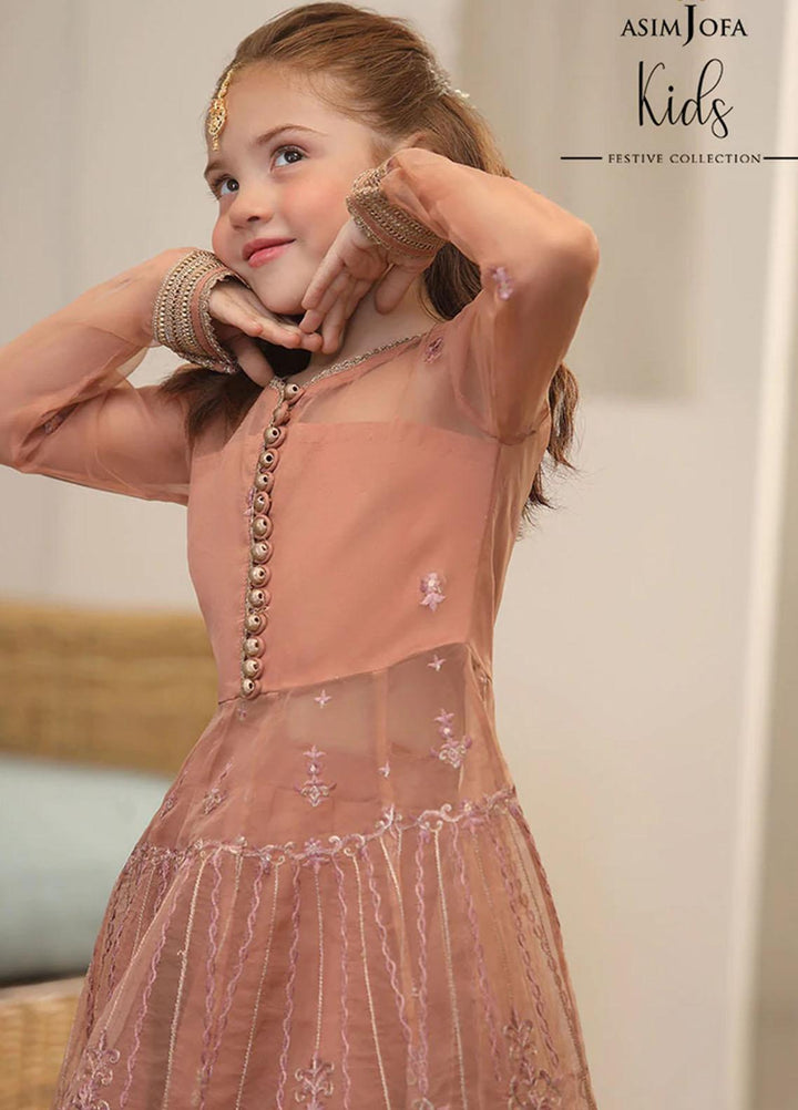 Asim Jofa Organza Fancy Girls 3 Piece Suit -  AJ22KF AJKF-14
