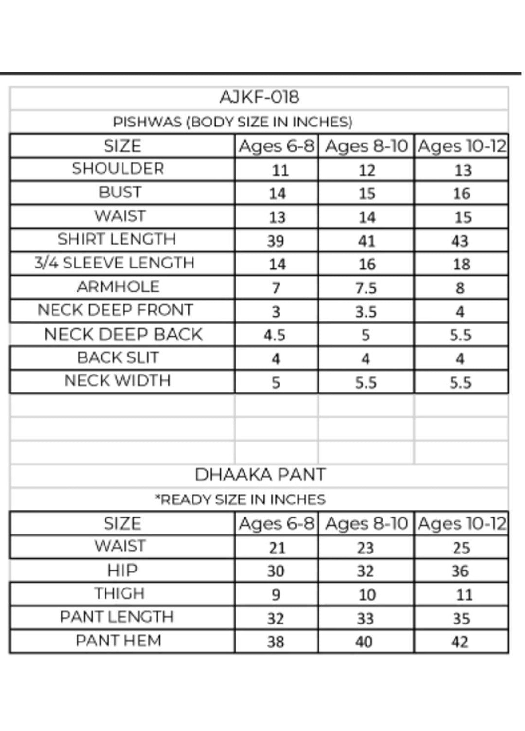 Asim Jofa Organza Fancy Girls 3 Piece Suit -  AJ22KF AJKF-18