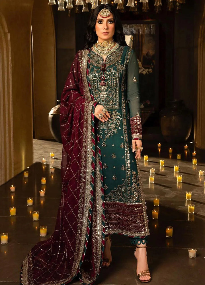 Asim Jofa Pret Embroidered Chiffon Suit 3 Piece AJ23VF AJVF-09