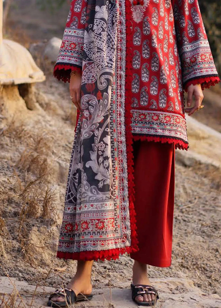 Asim Jofa Printed Lawn Suits Unstitched 3 Piece AJ25P1 AJUUB-01 - Summer Collection