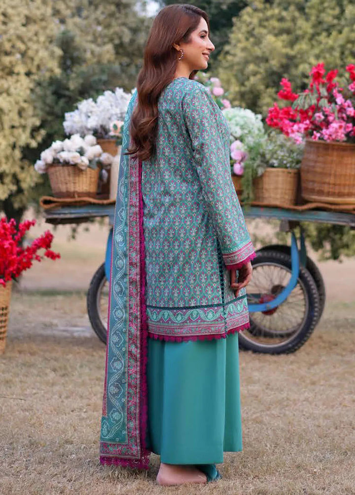 Asim Jofa Printed Lawn Suits Unstitched 3 Piece AJ25P2 AJUUB-17 - Summer Collection