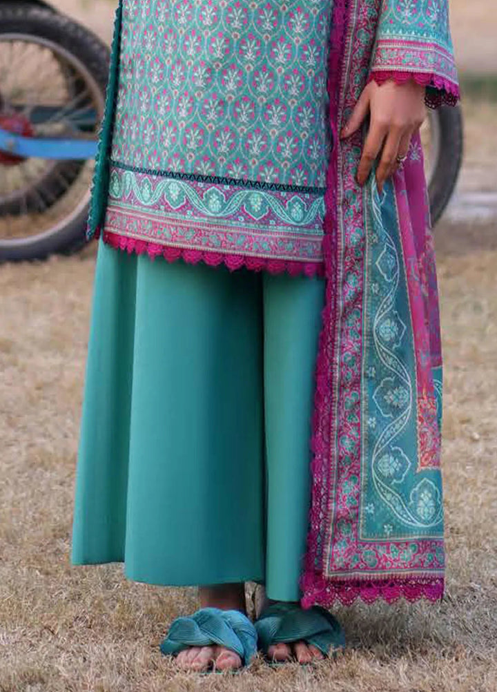 Asim Jofa Printed Lawn Suits Unstitched 3 Piece AJ25P2 AJUUB-17 - Summer Collection