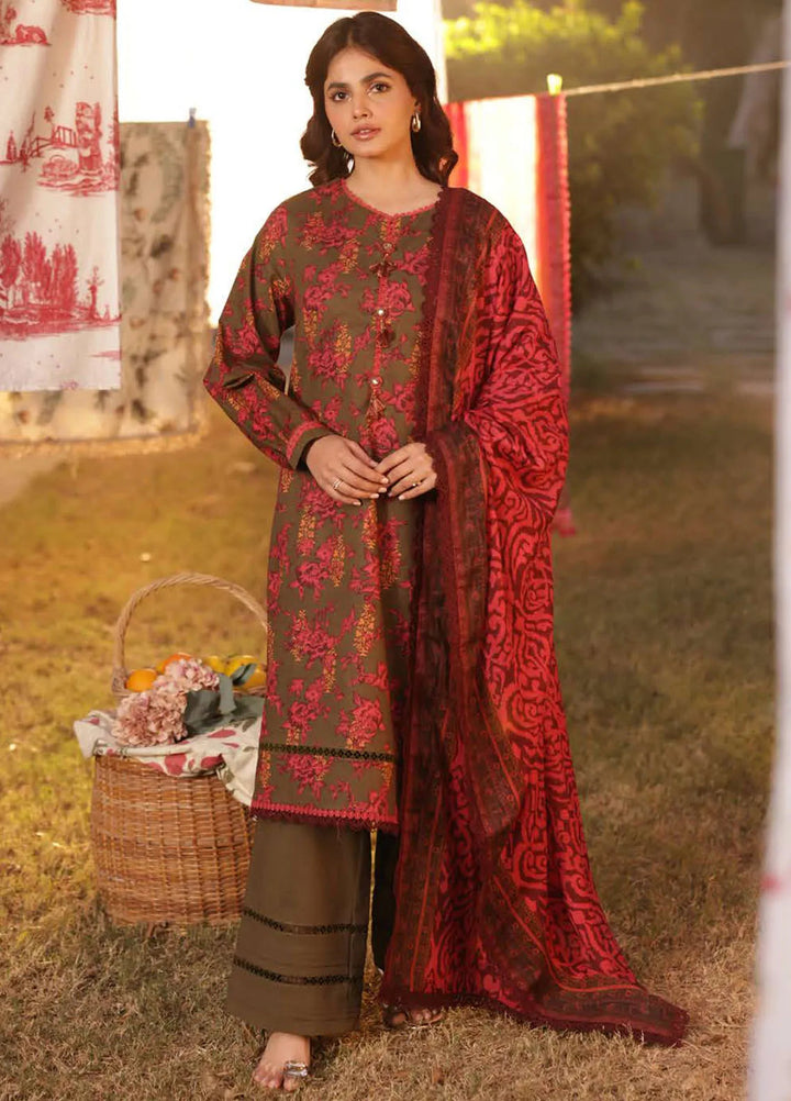 Asim Jofa Printed Lawn Suits Unstitched 3 Piece AJ25P3 AJUBJ-19 - Summer Collection