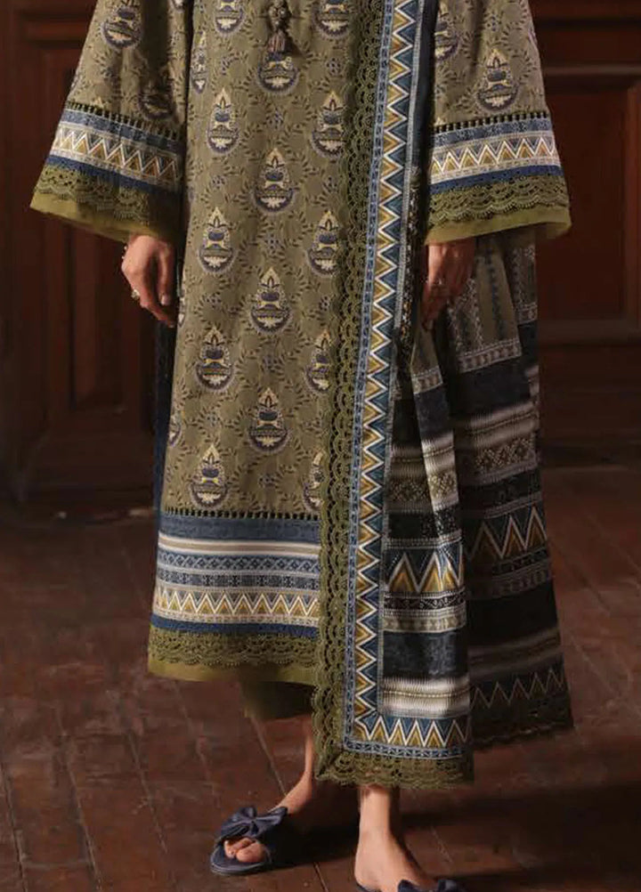 Asim Jofa Printed Lawn Suits Unstitched 3 Piece AJ25P3 AJUBJ-37 - Summer Collection