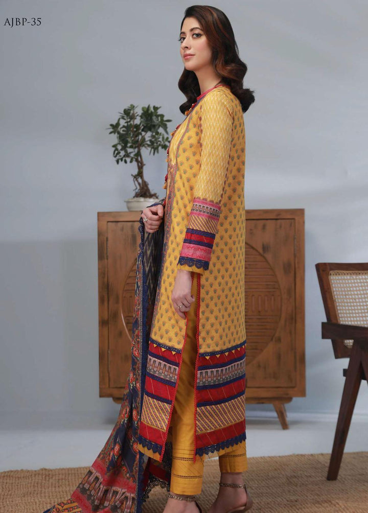 Asim Jofa Printed Lawn Suits Unstitched 3 Piece AJ23-P2 AJBP-35 - Summer Collection