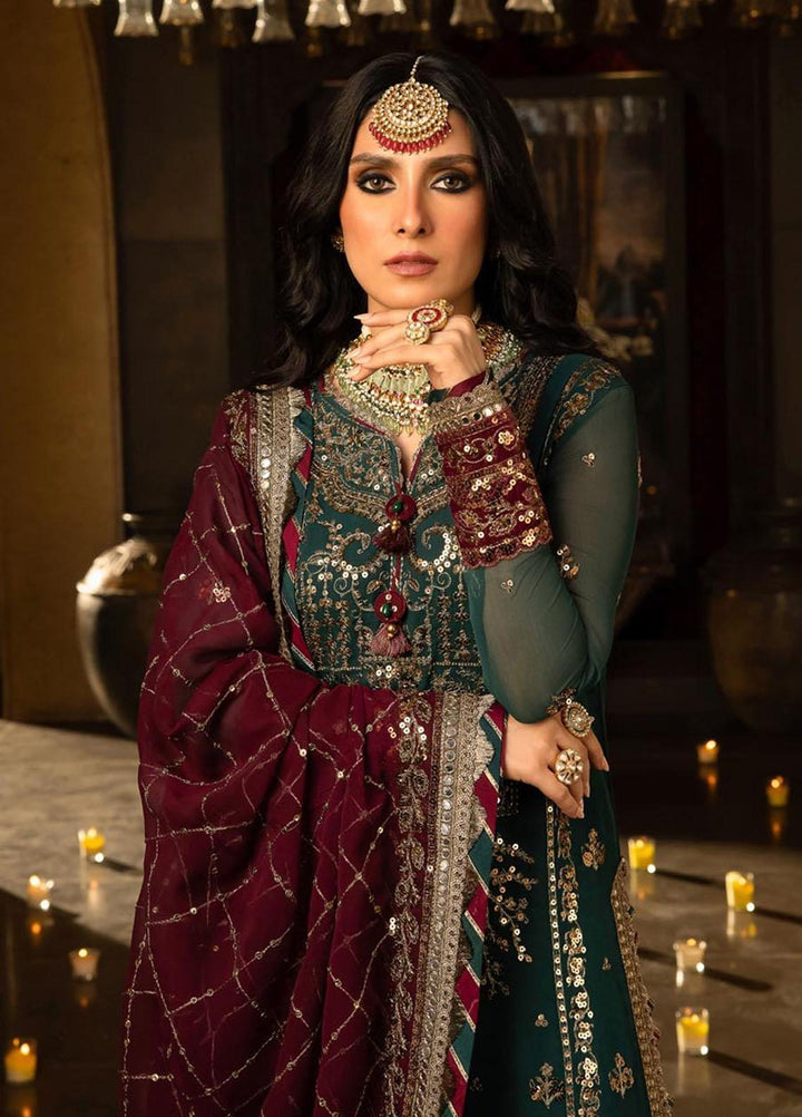 Asim Jofa Embroidered Chiffon Suits Unstitched 3 Piece AJ23VF AJVF-09 - Festive Collection