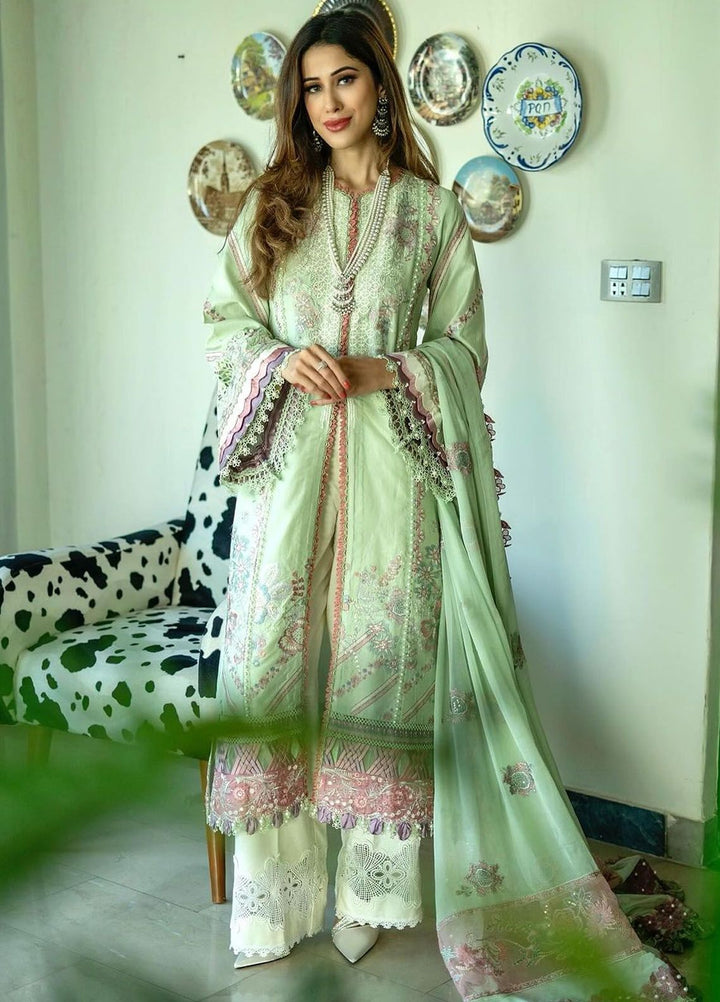 Alif by AJR Couture Embroidered Lawn Suits Unstitched 3 Piece AJR24AL ASL-10 Aura - Luxury Summer Collection