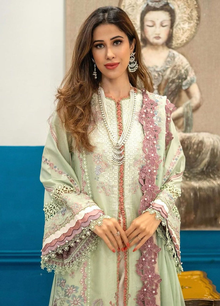 Alif by AJR Couture Embroidered Lawn Suits Unstitched 3 Piece AJR24AL ASL-10 Aura - Luxury Summer Collection