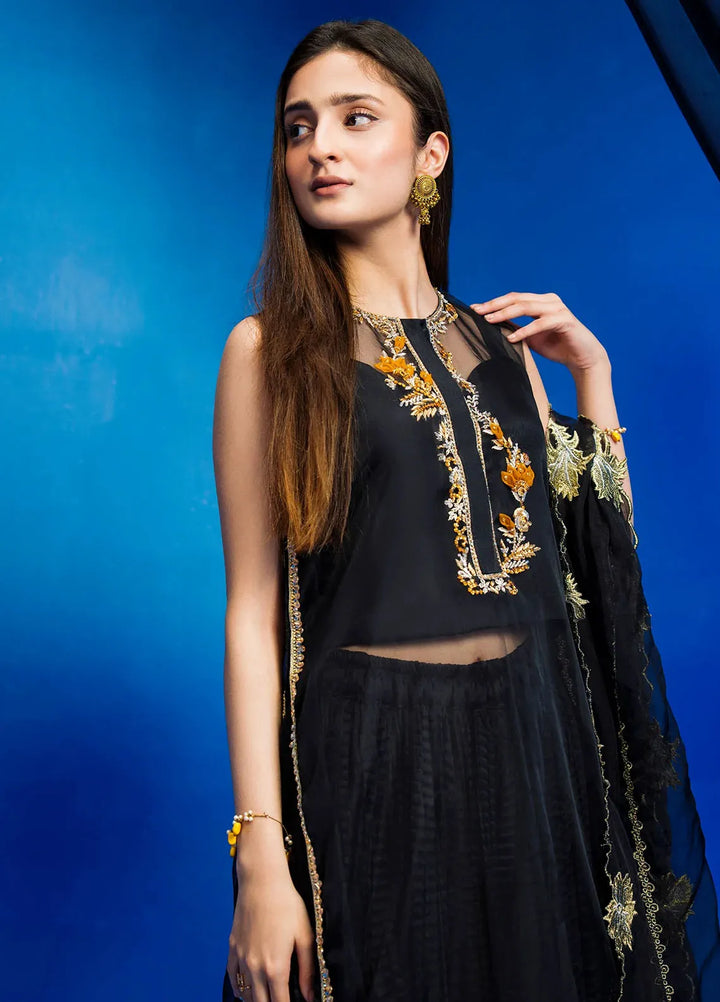 Astrella by Maham Sultan Pret Embroidered Organza 3 Piece Suit Saffira