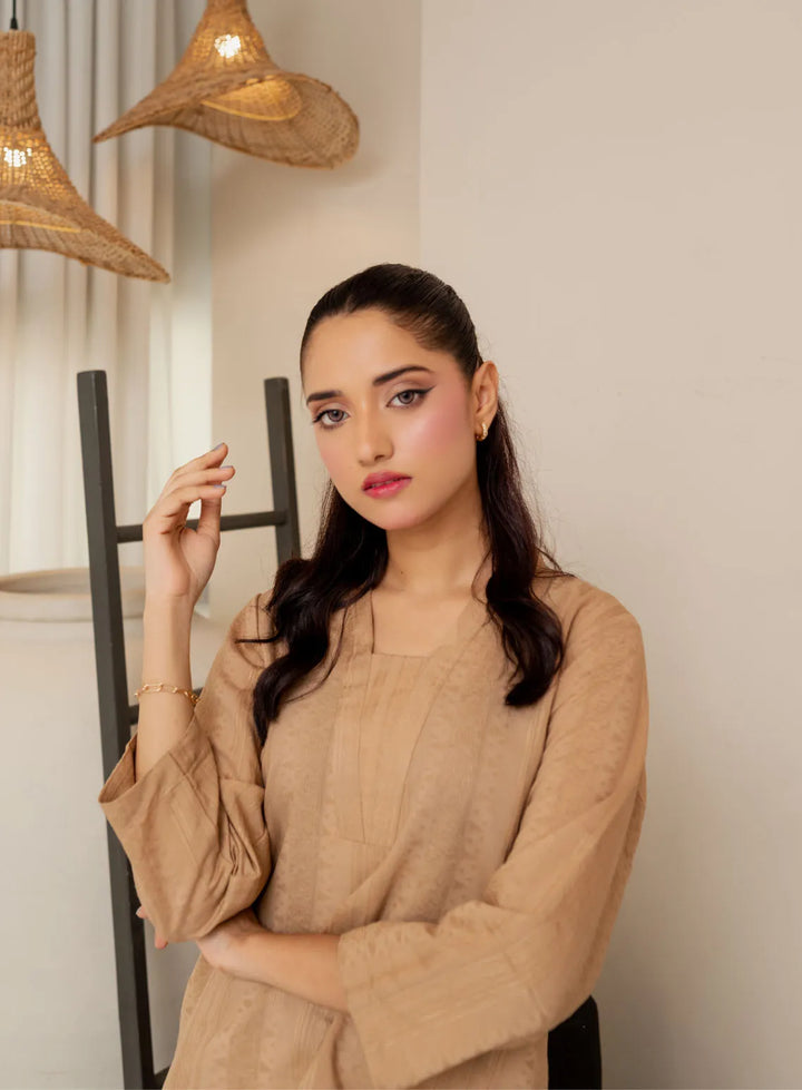 Attire By Maha Pret Textured Lawn 2 Piece Suit Evie