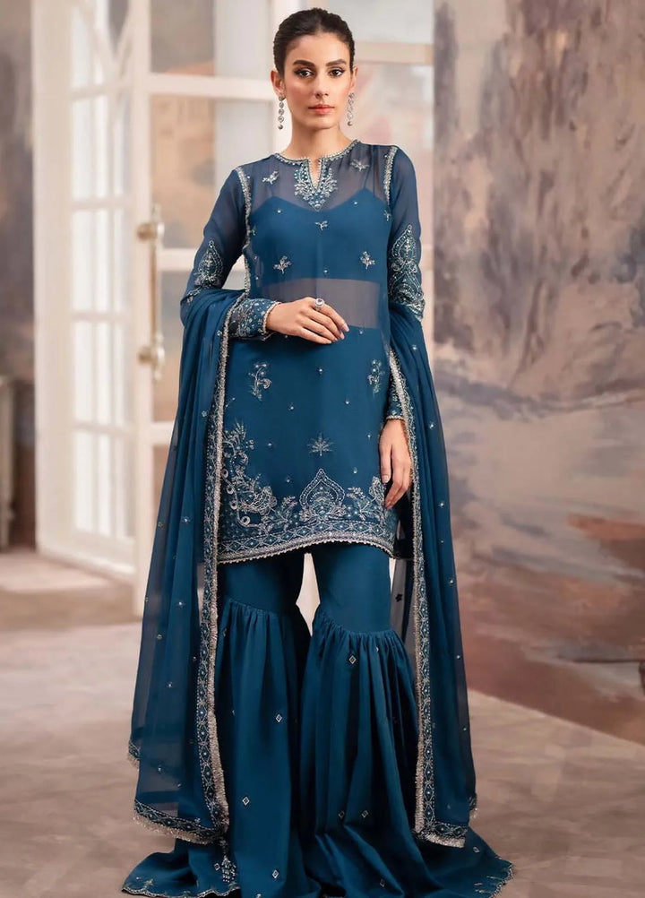 Aurelle By Seran Embroidered Chiffon Suit Unstitched 3 Piece SRN24AL D-03 Juliana - Formal Collection