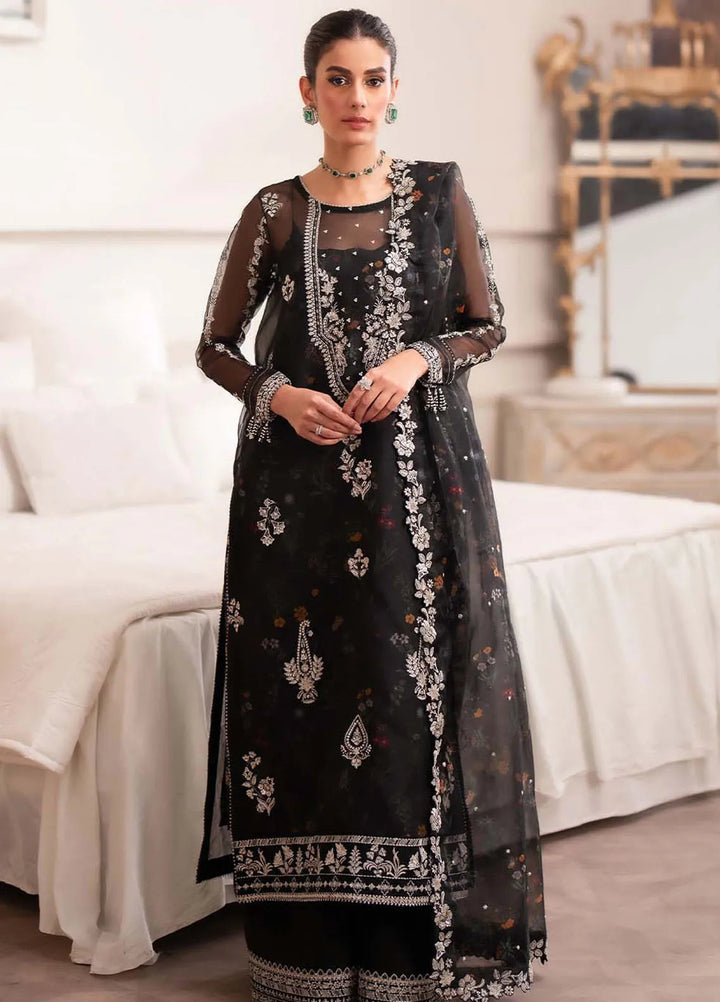 Aurelle By Seran Embroidered Organza Suit Unstitched 3 Piece SRN24AL D-01 Camilla - Formal Collection