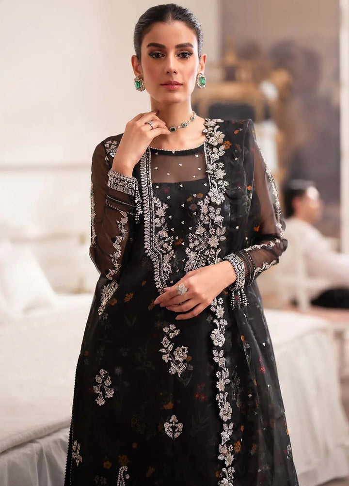 Aurelle By Seran Embroidered Organza Suit Unstitched 3 Piece SRN24AL D-01 Camilla - Formal Collection