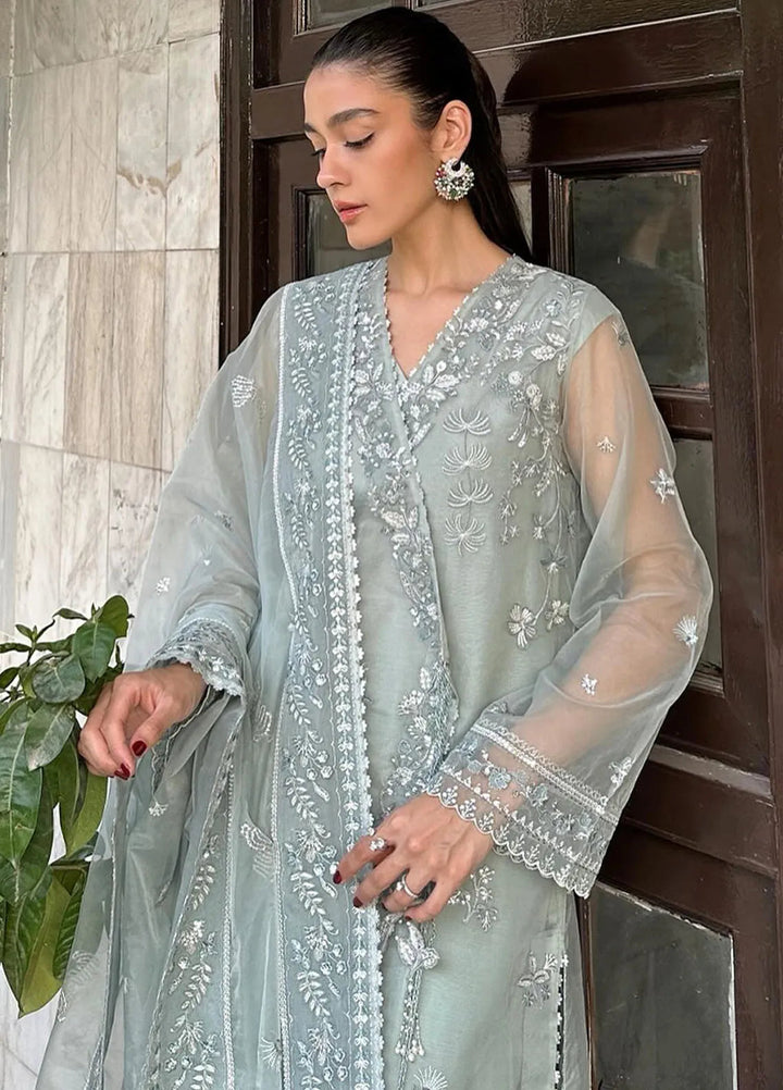 Aurelle By Seran Embroidered Organza Suit Unstitched 3 Piece SRN24AL D-08 Madeleine - Formal Collection