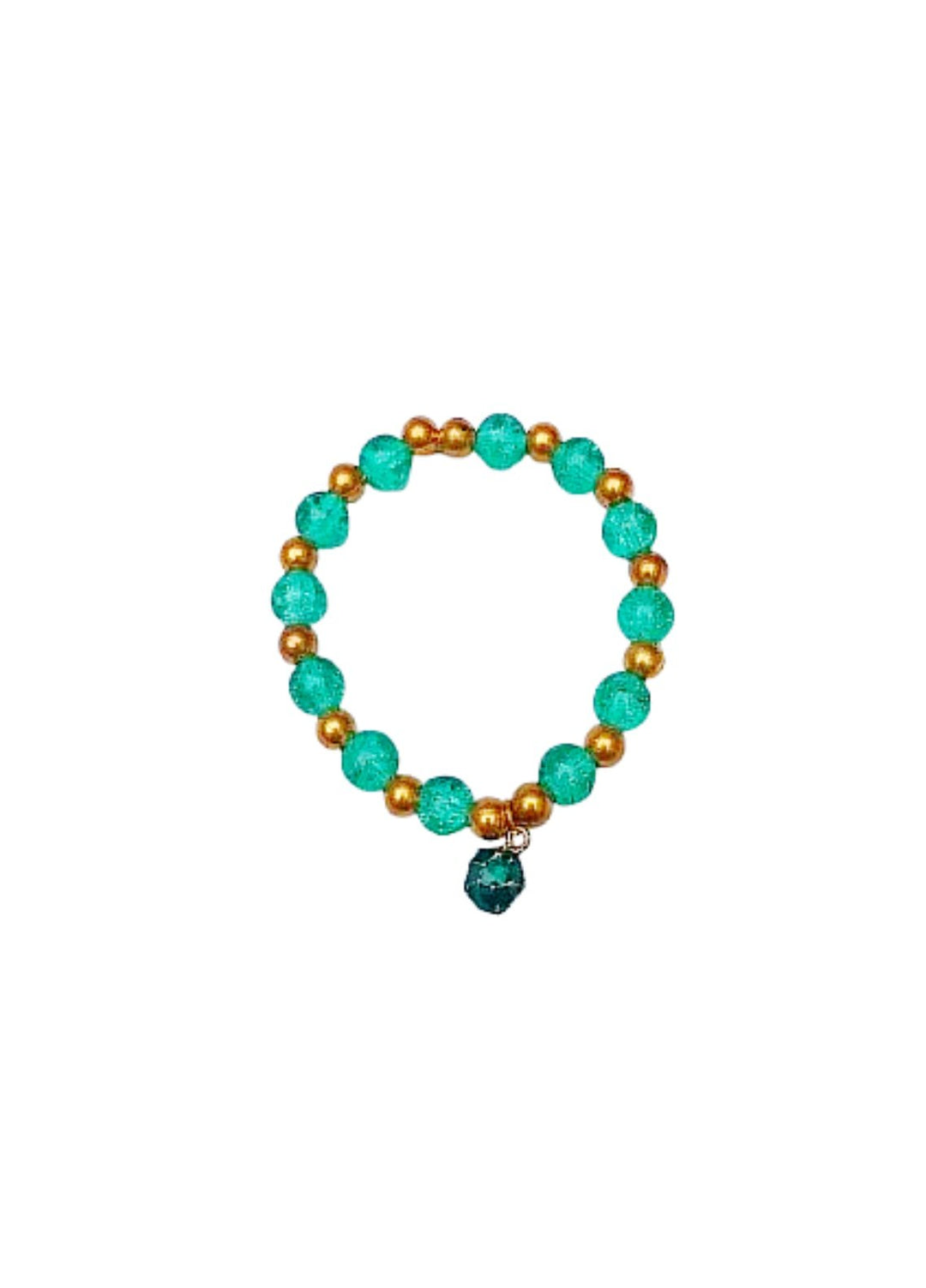 AWA Scrunchies Bracelet Crystal textured beads with golden details 1 Piece Jashn